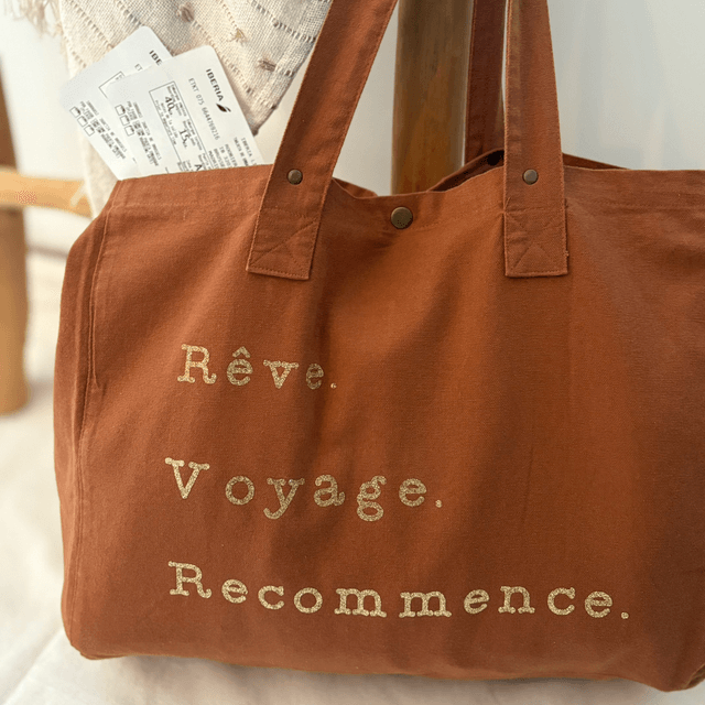 Marion le sac en coton - Rêve, Voyage, Recommence